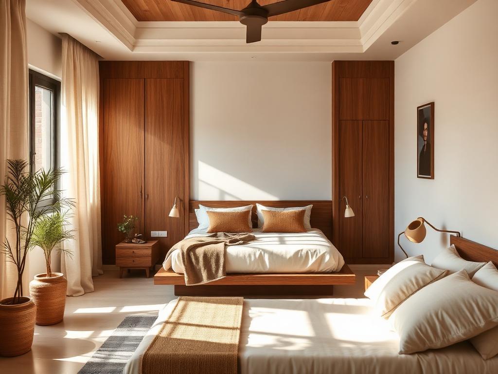 Teakwood bedroom